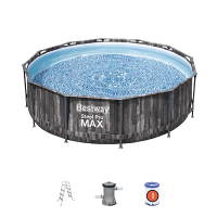 Bestway 5614X BW Каркасный бассейн Steel Pro Max 366х100см, 9150л, фил.-насос 2006л/ч, лестница