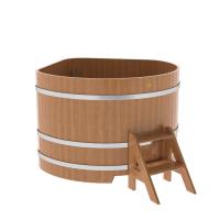 Купель угловая из кедра 1,37х1,37