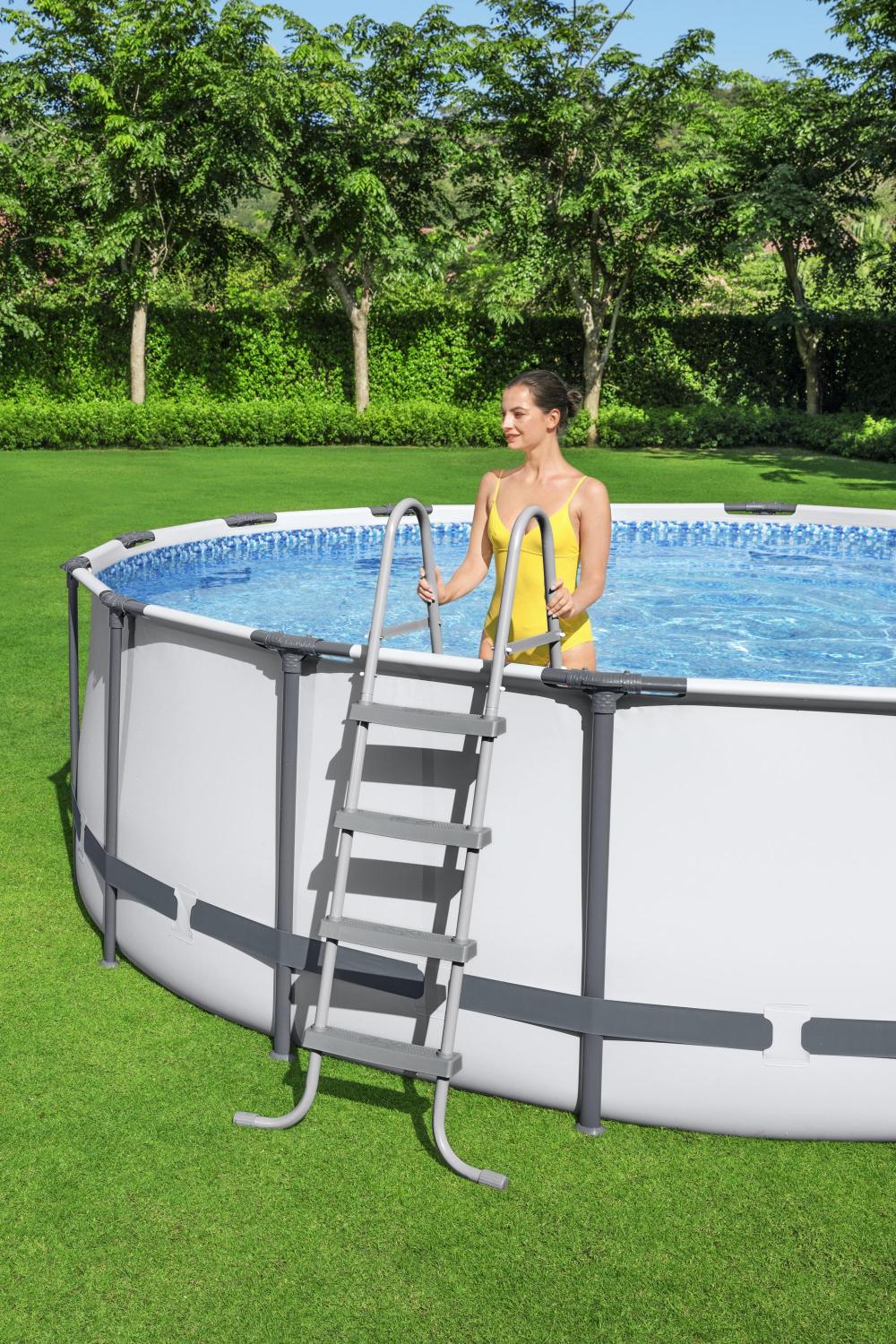 Bestway 56420 BW Каркасный бассейн Steel Pro Max 366х122см, 10250л, фил.-насос 2006л/ч, лестница, тент