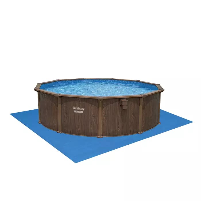 Bestway 561CU BW Каркасный бассейн 488х130см, композитный, 21490л, песч.фил.-нас. 5678л\ч, лестн, тент, подст, дисп.