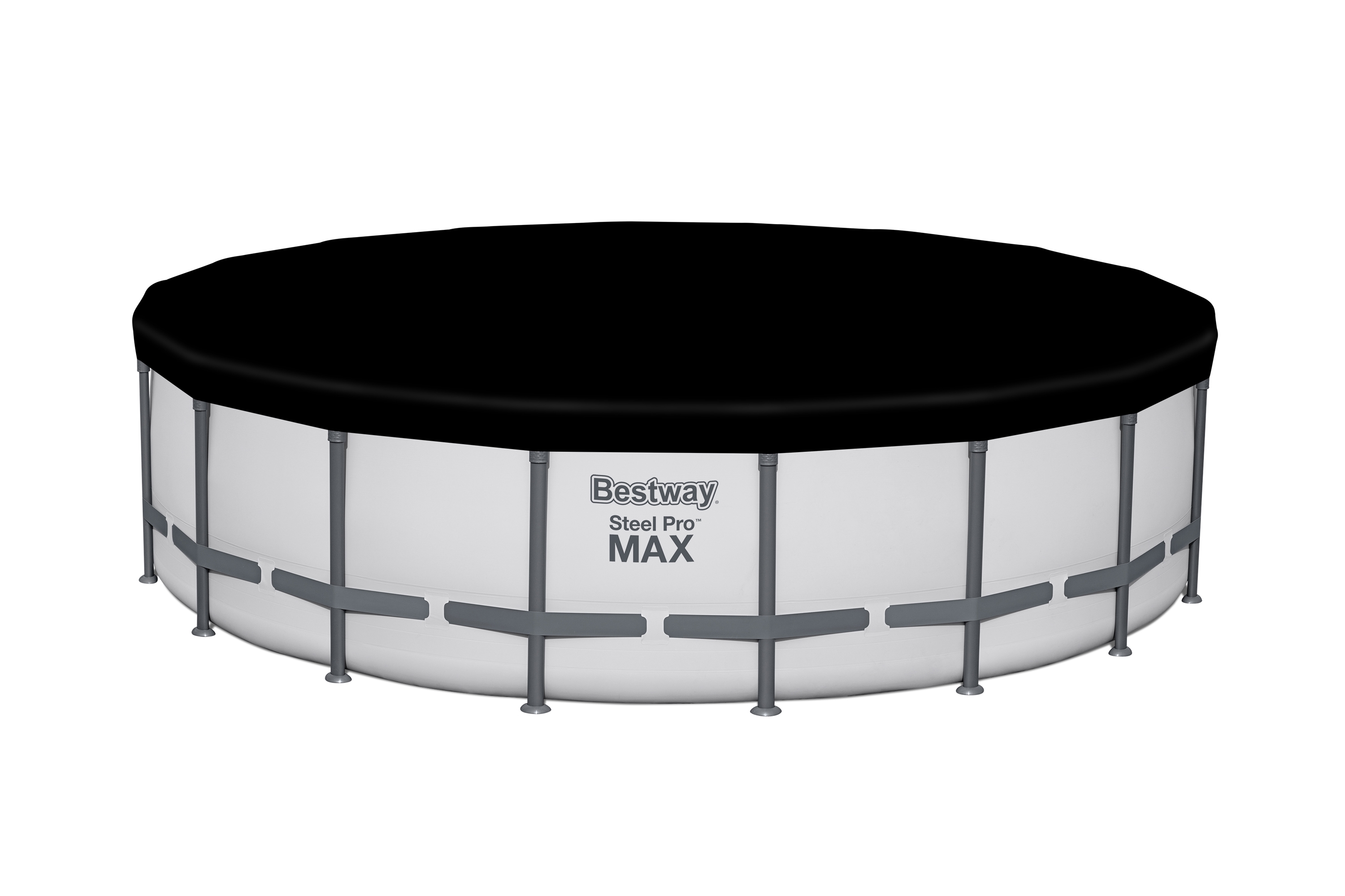 Bestway 561FJ BW Каркасный бассейн Steel Pro Max 549x132 см, 26000 л, фил.-нас. 5678 л\ч, лестн, тент
