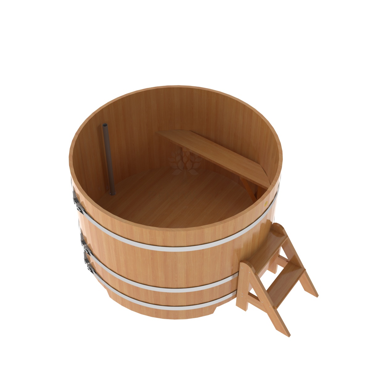 Купель круглая из лиственницы d=1,50