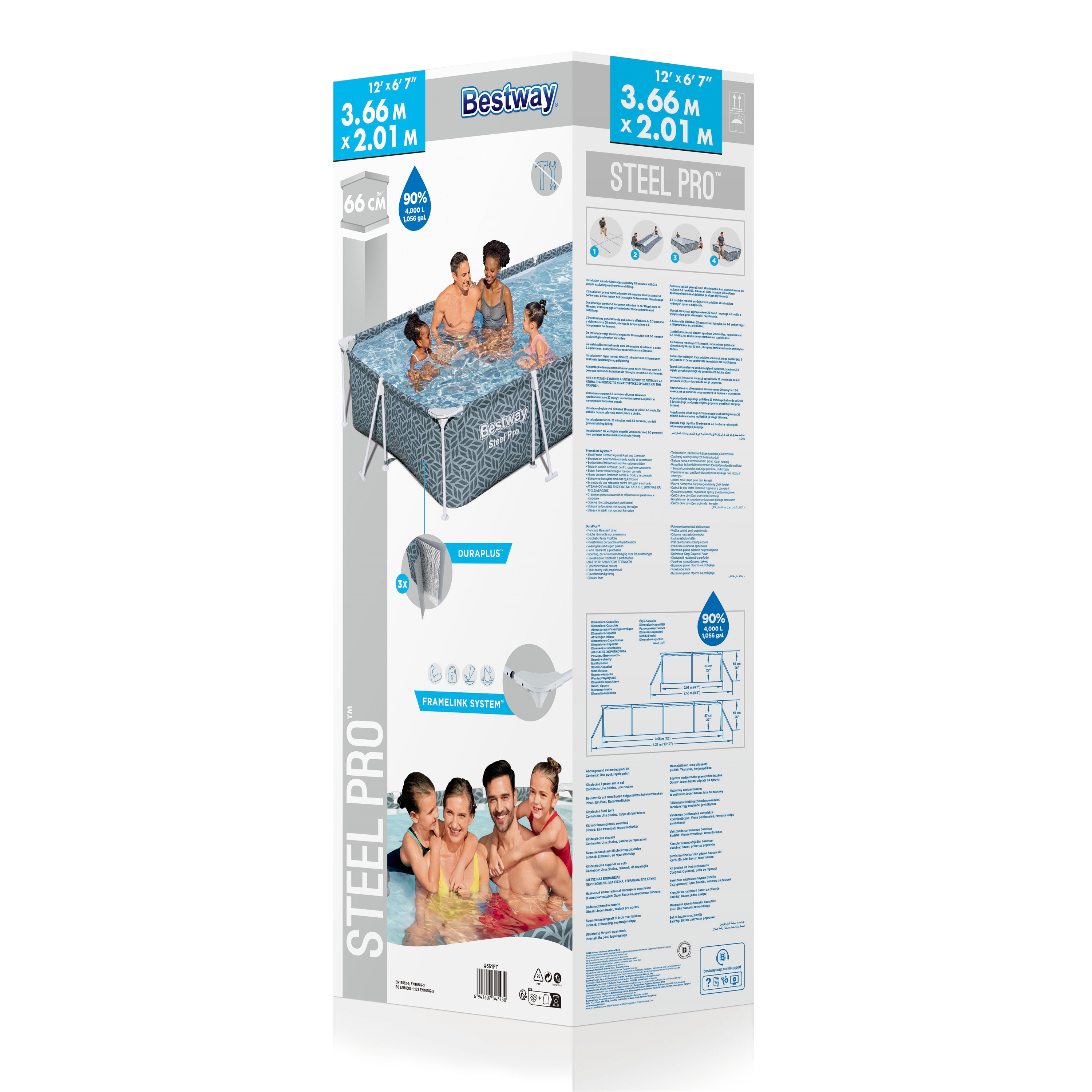 Bestway 561FT BW Каркасный бассейн 366x201x66см