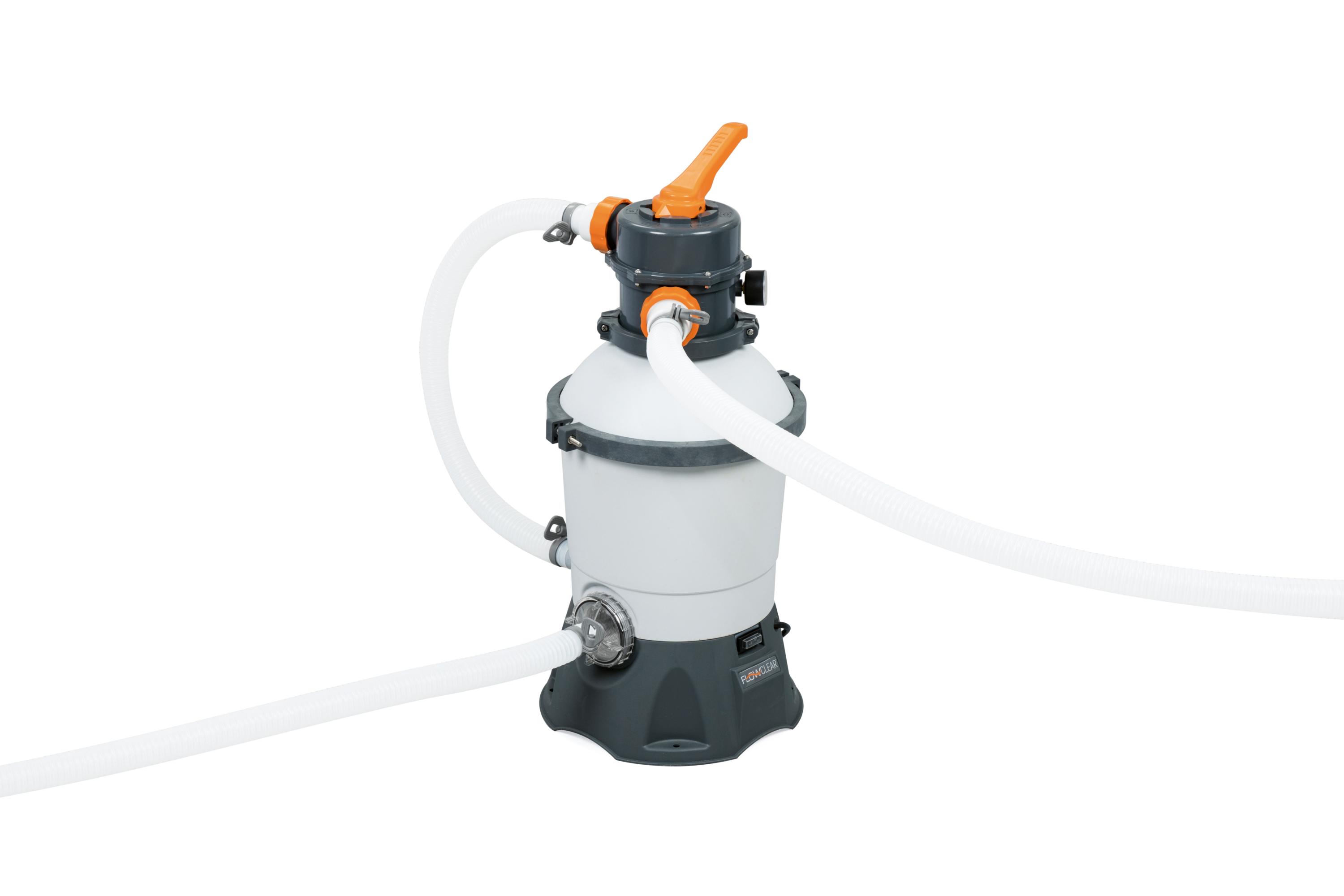Bestway 56457 BW Каркасный бассейн Power Steel 412х201х122см, 8124л, песч.фил.-нас. 3028л/ч, лестница, попл.-дозатор