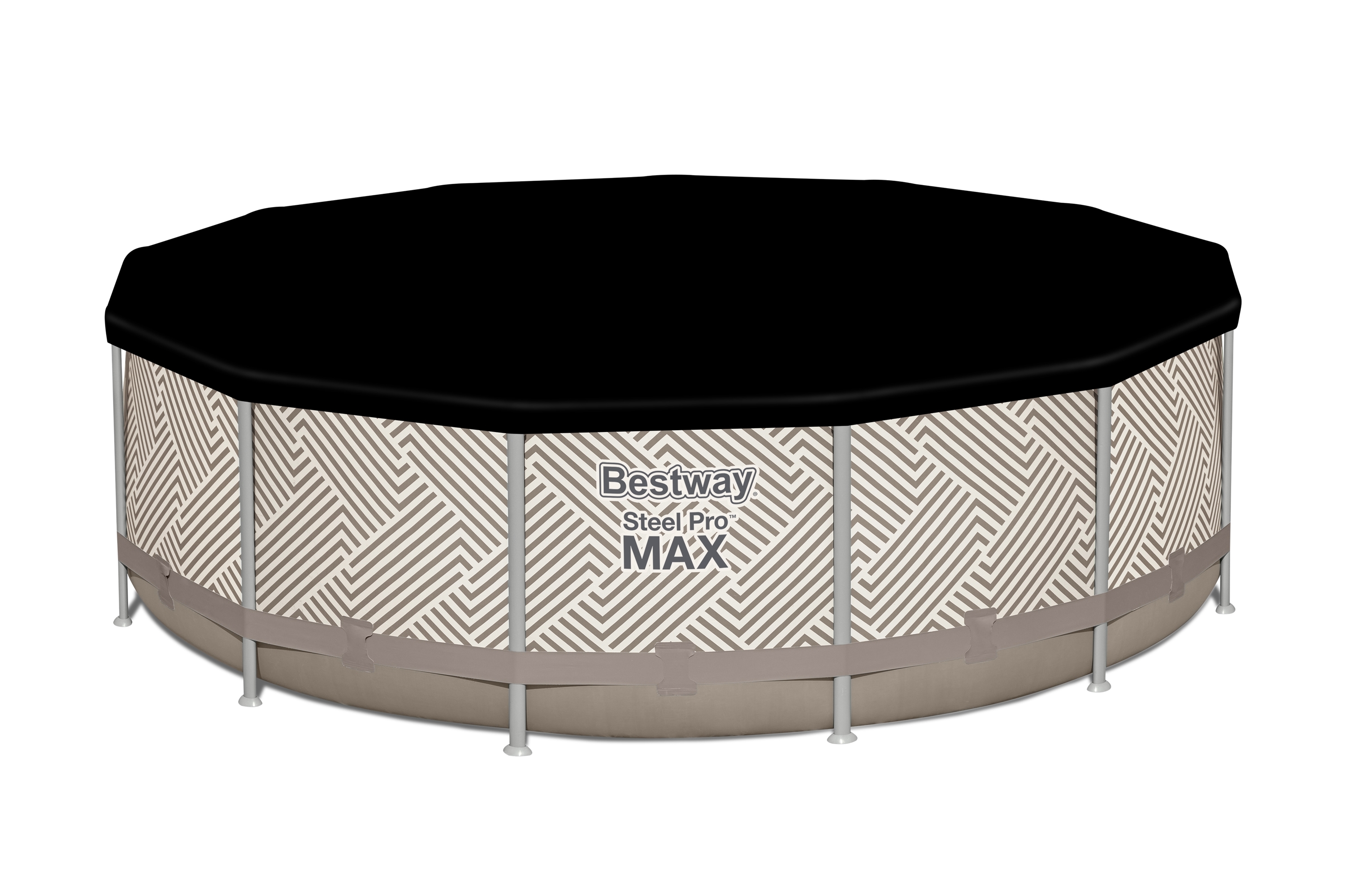 Bestway 561FY BW Каркасный бассейн Steel Pro Max 396x107см, 11133 л, фил.-нас. 2006 л\ч, лестн, тент, навес