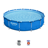 Bestway 5612E BW Каркасный бассейн Steel Pro 396х84см, 8680л, фил.-насос 2006л/ч