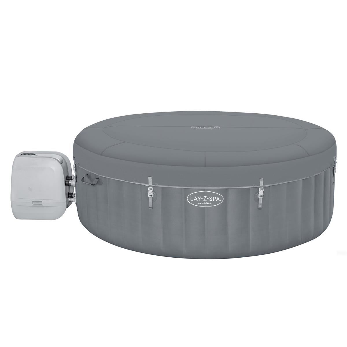 Bestway 60075 BW СПА-бассейн 166/216х80см "Santorini HydroJet Pro" 1190л, круглый, с гидро-аэромассажем